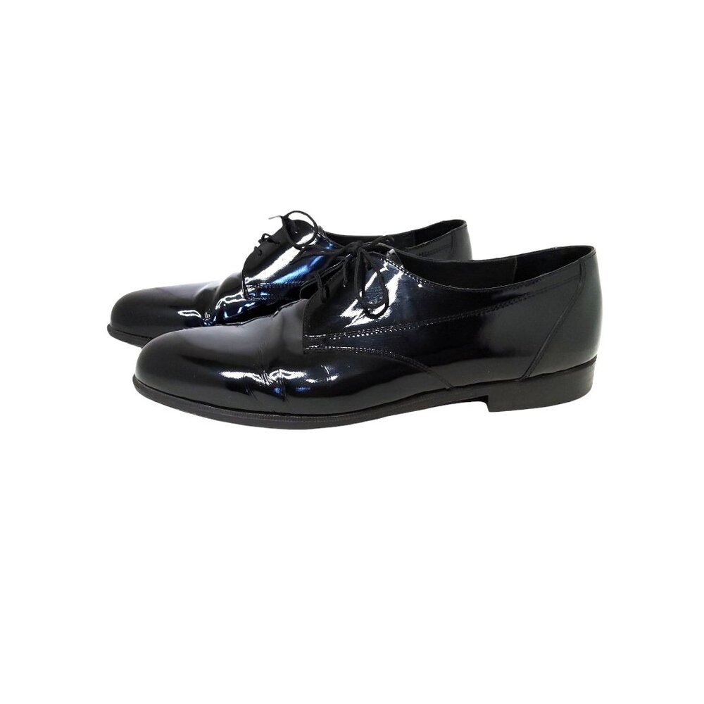 pedestrian by pal mens patent leather lace up orthotic dress shoes made in italy